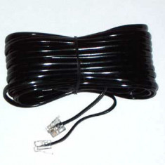Cablu telefon extensie negru 10m RJ11
