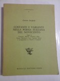 CONSTANTI E VARIANTI NELLA POESIA ITALIANA DEL NOVECENTO - ANTONIO IACOPETTA