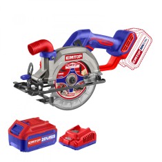 Fierastrau Circular EMTOP ELCS14021, 20V, Viteza 6300rpm, Diametru lama 140mm, Baterie 4.0AH, Motor Fara Perii, Taiere Reglabila, Include Baterie si I