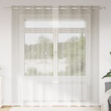 vidaXL Perdele cu perdele 2 pcs Crem 140 x 245 cm Poliester