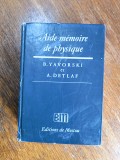 Aide memoire de physique - B. Yavorski, A. Detlaf / R8P3S