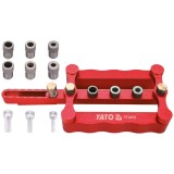 Yato YT-44120 - Sablon pentru dibluri de lemn 6 8 10 mm