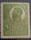 ROMANIA 1920 FERDINAND lp 72 bust mare eroare rama neștampilat