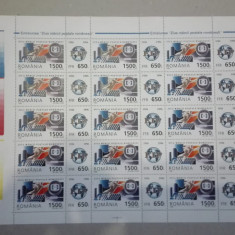 TIMBRE ROMANIA MNH LP1418/1996 ZIUA MARCII POSTALE COALA 15 TIMBRE+15 VINIETE