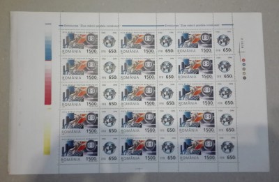 TIMBRE ROMANIA MNH LP1418/1996 ZIUA MARCII POSTALE COALA 15 TIMBRE+15 VINIETE foto