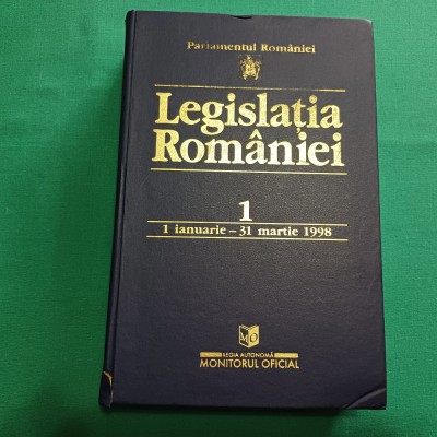 LEGISLAȚIA ROM&amp;Acirc;NIEI *1 IANUARIE- 31 MARTIE 1998 * 5 foto