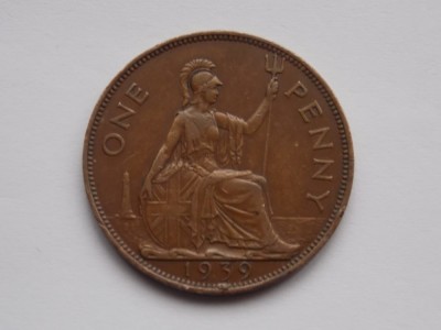 ONE PENNY 1939 GBR foto