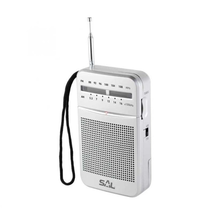Radio portabil 2 benzi AM-FM 2x AA argintiu SAL RPC 4