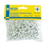 DISTANTIERE FAIANTA TIP CRUCE 12.0MM, 15/SET