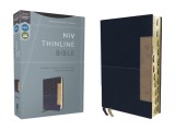 Niv, Thinline Bible, Leathersoft, Blue, Red Letter, Thumb Indexed, Comfort Print