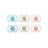 Suzete simetrice decorate fara inel, 0-6 luni, 2 bucati, diverse modele, Baby Nova