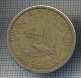 AX 1087MONEDA-STATELE UNITE ALE AMERICII-1 DOLLAR-ANUL 2000D-STAREA CARE SE VEDE, America Centrala si de Sud