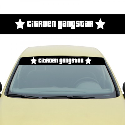 Sticker Parasolar Citroen Gangstar , Autocolant Parbriz pentru Tuning Citroen foto