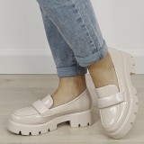 Mocasini bej lacuiti de tip loafers MO-6 01