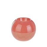 Cumpara ieftin Set 2 suporturi lumanari sticla roz &Oslash;10x8,3h