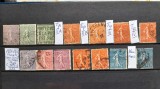 1924 Franta-Semanat.liniat cu soare-compl.set+var.-stamp.YT=+55 E, Stampilat