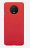 Husa Originala Oneplus 7T Silicone Bumper Case rosie + Cabliu de Date CADOU