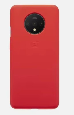 Husa Originala Oneplus 7T Silicone Bumper Case rosie + Cabliu de Date CADOU foto
