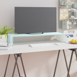 Stativ TV/Suport monitor, sticla, verde, 80 x 30 x 13 cm GartenMobel Dekor, vidaXL