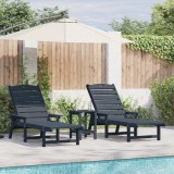 Set Lounge 3 Piese vidaXL Bleumarin HDPE