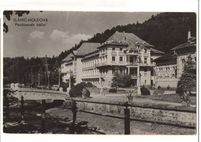 CPIB 17464 CARTE POSTALA - SLANIC MOLDOVA. PAVILIOANELE BAILOR, RPR