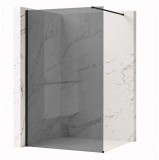 Paravan de dus Rea Flexi Grey / Black 80