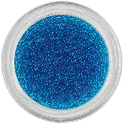 Perle decorative - albastru Caraibe, 0,5mm foto