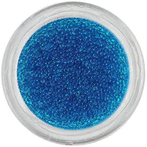 Perle decorative - albastru Caraibe, 0,5mm