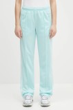 Adidas Originals pantaloni de trening Firebird TP culoarea turcoaz, cu imprimeu, JC8287