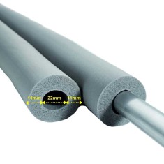 Izolație Țevi &Icirc;ncălzire 22mm, Cauciuc, 2m, Termică 10mm, Neagră