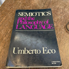 Umberto Eco Semiotics and the Philosophy of Language