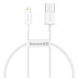 Cablu Baseus Superior USB - Lightning 2,4A 0,25 M Alb (CALYS-02)