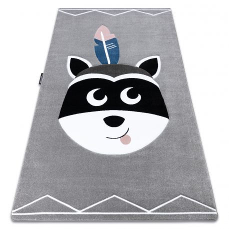 Covor PETIT RACCOON MUKKI gri, 160x220 cm