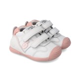 Adidasi Primii Pasi pentru Copii Biomecanics 221001-B, rosa (Marime: 25 (15,5-16,1 cm))