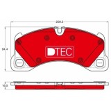 Placute frana Porsche Cayenne (92a), Panamera (970); Vw Touareg (7p5, punte fata, pregatit pentru senzor uzura; TRW