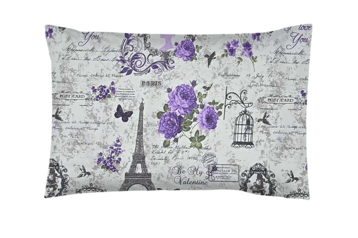 Fata de Perna 50x70, 100% bumbac standard, model paris mov 207