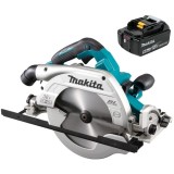 Makita DHS900Z + BL1850B - Fierastrau circular 235x30 mm + Acumulator Li-Ion 18 V 5 Ah
