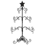 Cumpara ieftin Brad de Craciun din metal pentru decor, negru, 90 cm