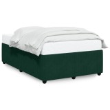Cumpara ieftin Cadru de pat fara saltea, verde inchis, 120x200 cm, catifea
