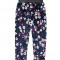 Pantaloni imblaniti cu model floral