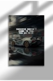 hustle_mxm_20|Motivational Canvas Poster, GT-R Night Drive Art, "Crave Success" Quote, Fuel Your Hustle 2025 | A4 (21 x 29.7 cm) - hustle_mxm_20