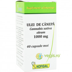 Ulei de Canepa 1000mg 40cps moi