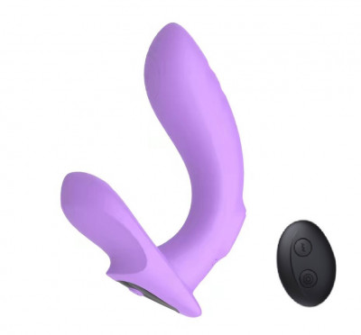 Stimulator Prostata Aisha Vibrating&amp;amp;Tapping Remote Control Silicon Mov USB Guilty Toys foto