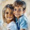Picturi la comandă Portrete pictate manual Tablouri personalizate după foto