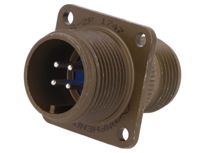 Conector circular 14S 4 pini, 13A