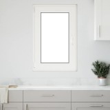 VidaXL Fereastra de subsol RISOR 60x90 cm Pt&amp;Turn DIN st&acirc;nga antracit