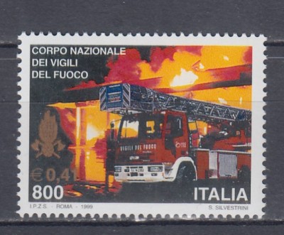 ITALIA 1999 POMPIERI MNH foto