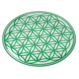 Abtibild sticker feng shui 3d cu floarea vietii simbolul vietii verde - 45cm, Stonemania Bijou