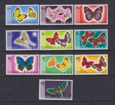 CONGO KINSHASA 1970 FAUNA INSECTE FLUTURI foto