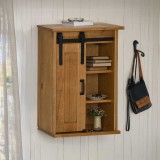 VidaXL Dulap suspendat HALDEN cu ușă glisantă 49x22,5x70 cm pin